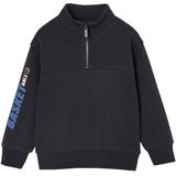 Vertbaudet - Jongenssweatshirt - Fleece - Truckerskraag - Basketbalmotief op de mouw