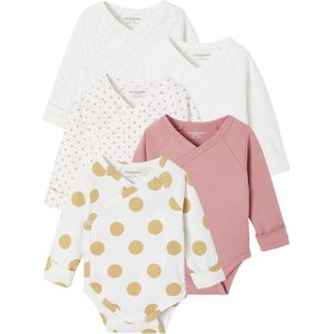 Vertbaudet - Set van 5 Evolutieve Body's - Katoen - Met Stippen