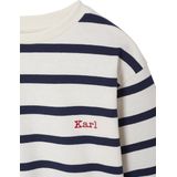 T-shirt - Ecru - Gestreept - Lange Mouwen - Voor Jongens