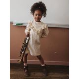 Bloemenjurk - Ecru - Katoenen Gaas - Meisjes