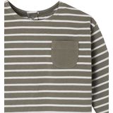 Gestreept T-shirt - Kaki - Baby - Lange Mouwen