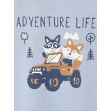 Decoratief T-shirt - Blauw - Babyjongen - Lange Mouwen