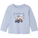 Decoratief T-shirt - Blauw - Babyjongen - Lange Mouwen