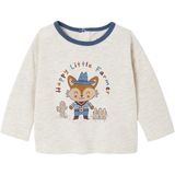 Gestreepte Trui - Gemêleerd Beige - Tricot - Voor Pasgeborenen