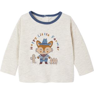 Gestreepte Trui - Gemêleerd Beige - Tricot - Voor Pasgeborenen