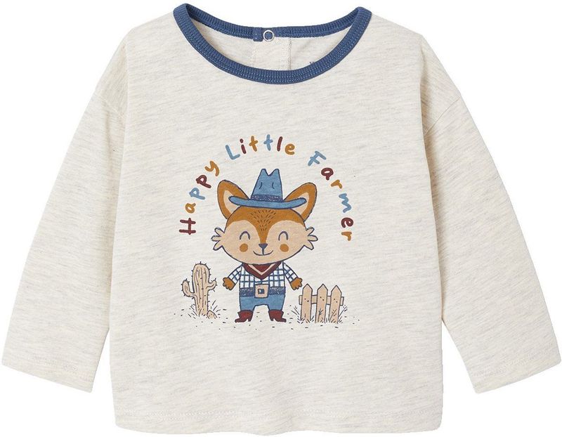 Gestreepte Trui - Gemêleerd Beige - Tricot - Voor Pasgeborenen