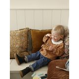 T-shirt - Karamel - Gekreukte Jersey - Baby - Gehaakte Kraag