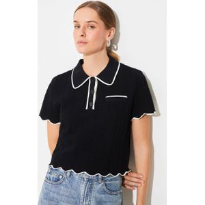 Suncoo - Pikil - T-shirt - Zwart - Linnen