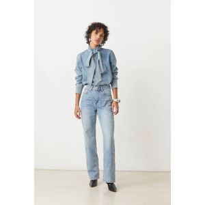 Suncoo - High Waist Straight Leg - Jeans - Lichtblauw - 100% Katoen