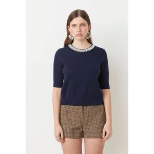 Suncoo - PEARL - Pullover - Donkerblauw - Fijn Gebreid