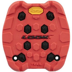 LOOK Cycle - Activ Grip Trail Pad - Kompatibel mit Trail Grip Flat Pedalen - Anti-Rutsch Technologie mit Innovativer Grip Gummi Oberfläche - Außergewöhnliche Griffigkeit - Rot