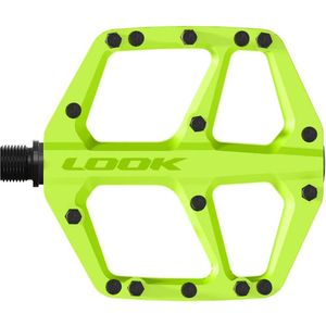 look trail fusion vlakke pedalen lime groen