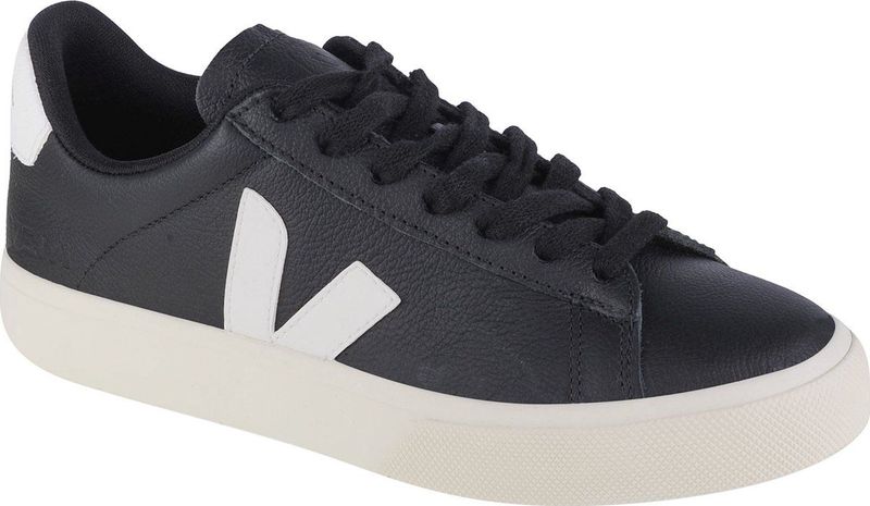 Veja - Campo Low - Sneakers - Black White - Chromefree Leer