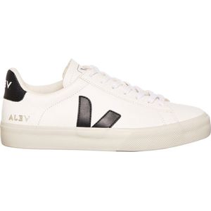 Veja - Campo Low Chromefree - Sneakers - Wit/Zwart - Leer