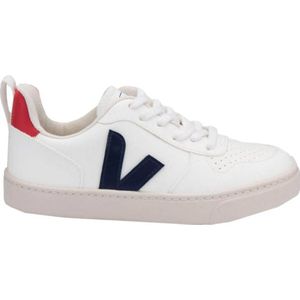 Veja Leren Sneakers Wit/Blauw/Rood