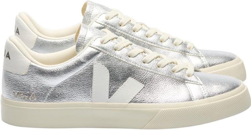 Veja - Campo Chromefree Leather - Sneaker - Silver White - Chroomvrij Leer