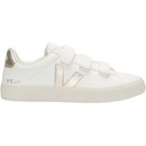 VEJA - Recife - Sneakers - Wit/Goudkleur - Leer - Klittenband