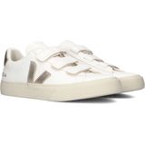 VEJA - Recife - Sneakers - Wit/Goudkleur - Leer - Klittenband