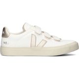 VEJA - Recife - Sneakers - Wit/Goudkleur - Leer - Klittenband