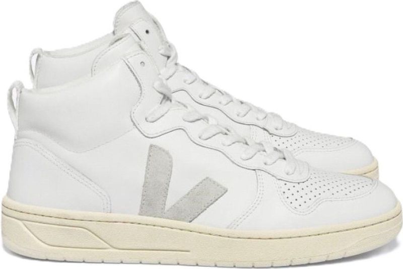 Veja - V15 - Sneakers - Extra White Natural - Leer - Gerecycled Polyester