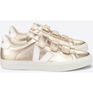 Sneakers in metallic leer Recife Chromefree VEJA. Leer materiaal. Maten 41. Goudkleur kleur