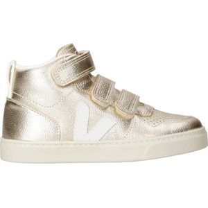 Veja Kids Small V-10 Mid Leather Platine White-Schoenmaat 25