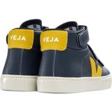 Veja Esplar Mid leren sneakers donkerblauw/geel