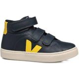 Veja Esplar Mid leren sneakers donkerblauw/geel
