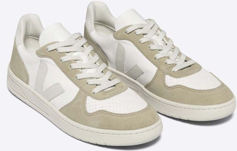 Veja - V10 - Sneakers - Extra White Black - Gerecycled Polyester