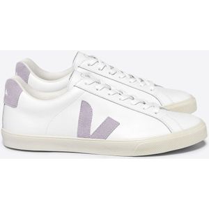 Veja Fair Trade - Dames sneakers - Esplar Logo Extra White Parme voor Dames van Katoen - Maat 38 - Paars