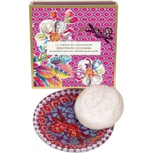 Fragonard Soaps & Shower Héliotrope Gingembre Geparfumeerde Zeep met Zeephouder