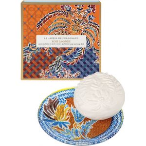 Fragonard - Rose Lavande - Handzeep - Geurige Zeep met Zeepschaaltje
