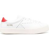 Kenzo, Leren Logo Sneakers Wit, Heren, Maat:42 EU