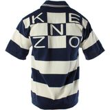 Kenzo - Gestreept Poloshirt - Blauw/Wit - 100% Katoen
