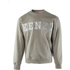 Kenzo, Sweatshirts & Hoodies, Heren, Grijs, S, Katoen, Katoenen trui