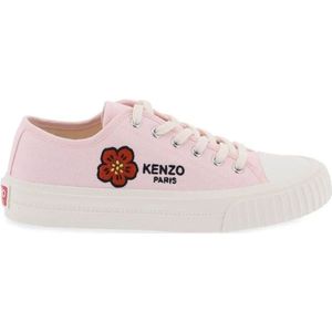 Kenzo, Schoenen, Dames, Roze, 37 EU, Katoen, Sneakers