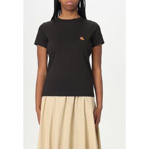 Kenzo - T-shirt - Zwart - Katoen - Korte Mouwen - Geborduurd Logo