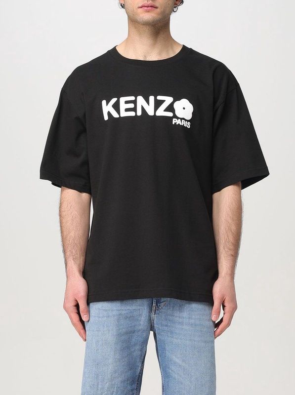 Kenzo - Gedrukt Logo - T-shirt - Zwart - 100% Katoen