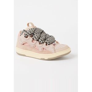 Lanvin Curb sneaker van kalfsleer met suède details