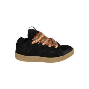 Lanvin, Rand sneakers Zwart, Heren, Maat:41 EU