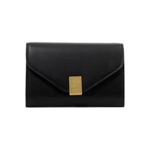 Lanvin Concerto Clutch met Mix Strap en Magneetsluiting , Black , Dames , Maat: ONE Size