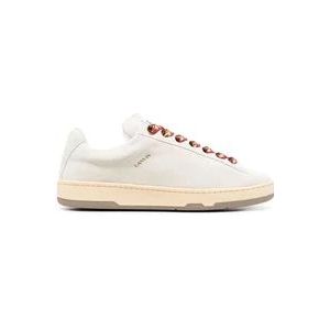 Lanvin, Schoenen, Heren, Beige, 45 EU, Suède, ‘Lite Curb’ sneakers