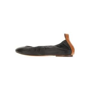 Lanvin Leren Ballerina Flat , Black , Dames , Maat: 38 EU