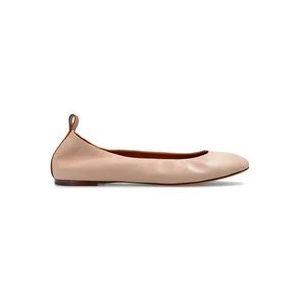 Lanvin, Schoenen, Dames, Beige, 35 EU, Leer, Leren ballet flats