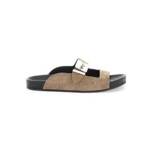 Lanvin, Slippers Bruin, Heren, Maat:43 EU