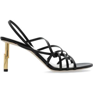 Lanvin Sequin hakken sandalen , Black , Dames , Maat: 38 EU