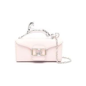 Lanvin Roze Wallet on Chain Pencil Cat Micro , Pink , Dames , Maat: ONE Size