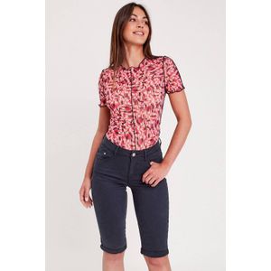 Cache Cache Slim Fit Denim Short Marine