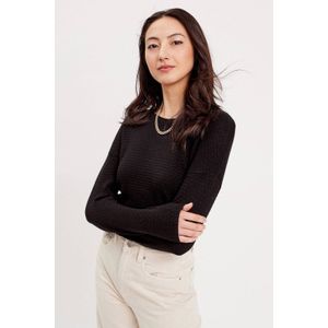 Cache Cache - Gebreide Trui - Zwart