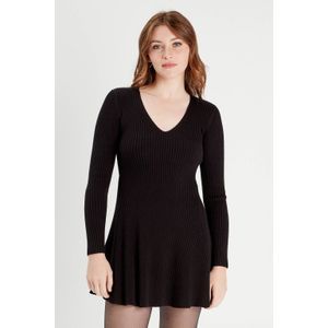 Cache Cache - A-lijn Jurk - Zwart - Mini - V-hals